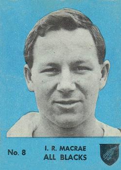 1968 Playtime Rugby Gum Famous Rugby Players - Blue #8 Ian MacRae Front
